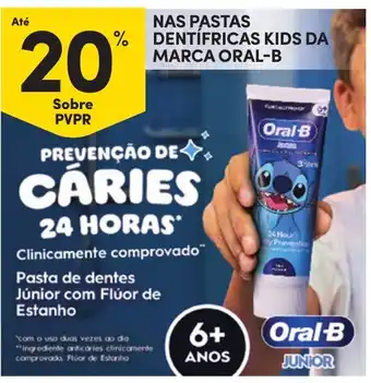 Pasta de dentes júnior com flúor de estanho oral-b