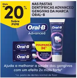 Continente Pasta dentífrica advanced gengivas da marca oral-b promoção