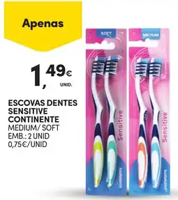 Continente escovas dentes sensitive continente promoção
