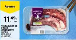 Continente Tentáculos de polvo continente cozido promoção