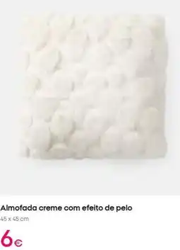 Pepco com - almofada creme com efeito de pelo promoção
