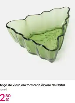 Pepco Forma+ - taça de vidro em forma de arvore de natal promoção