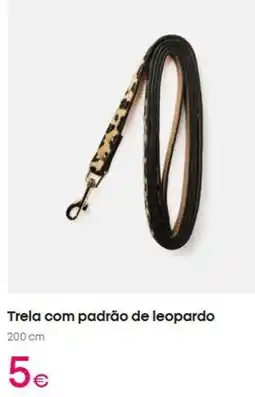 Pepco com - trela com padrão de leopardo promoção