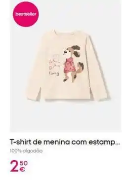 Pepco com - t-shirt de menina com estamp promoção