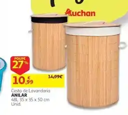 Auchan Cesto de Lavandaria promoção