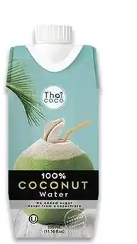 Makro Agua de coco thai coco promoção