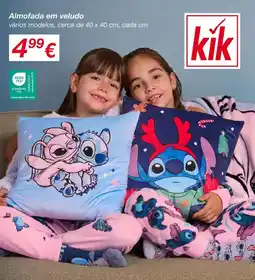 kik Almofada em veludo promoção