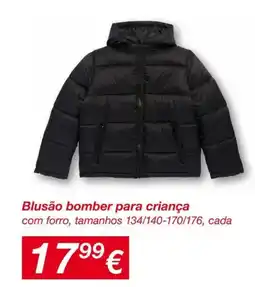 kik Blusão bomber para criança promoção