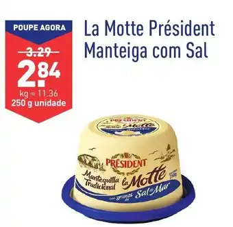 ALDI La Motte Président Mateiga com Sal 250g promoção