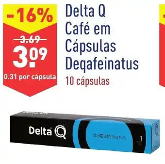 ALDI Delta Q Café em Cápsulas Deqafeinatus 10 Cápsulas10 Cápsulas promoção