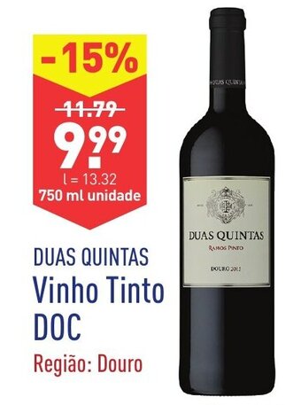 ALDI Duas Quintas Vinho Tinto DOC 750ml promoção