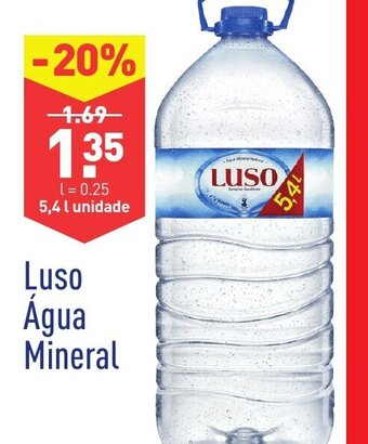 ALDI Luso Água Mineral 5,4L promoção
