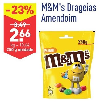 ALDI M&M's Drageias Amendoim 250g promoção