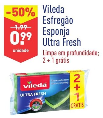 ALDI Vileda Esfregão Esponja Ultra Fresh promoção