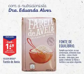 ALDI Golden Bridge Farelo de Aveia 650g promoção