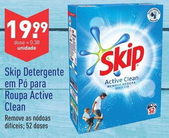 ALDI Skip Detergente em Pó para Roupa Active Clean promoção