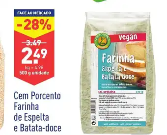 Cem Porcento Farinha de Espelta e Batata-doce 500g