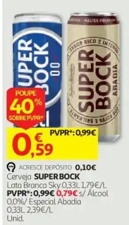 Auchan Cerveja Super Bock promoção