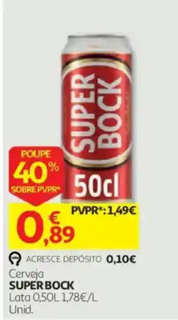 Auchan Cerveja Super Bock promoção