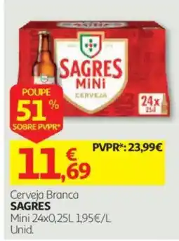 Auchan Cerveja Branca Sagres promoção