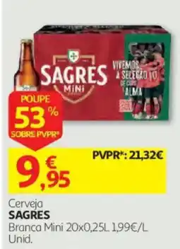 Auchan Cerveja Sagres promoção