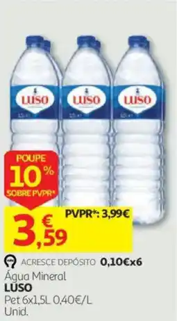 Auchan Água mineral luso promoção