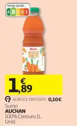 Auchan Sumo Auchan 100% Cenoura promoção