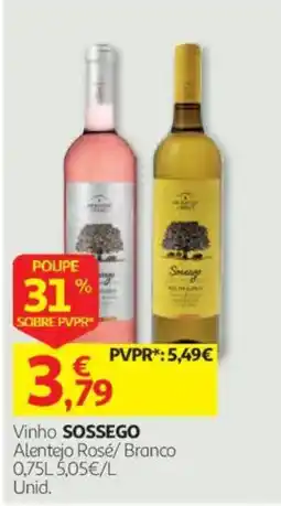 Auchan Vinho SOSSEGO promoção
