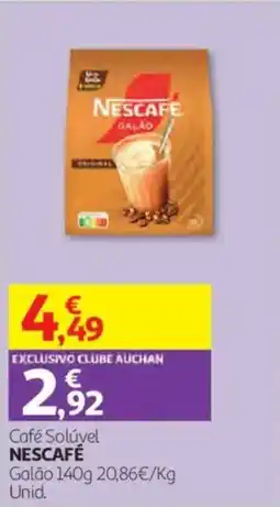 Auchan Café Solúvel Nescafé promoção