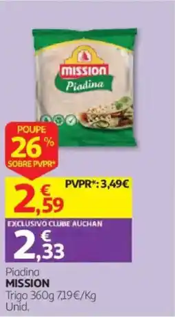 Auchan Piadina mission promoção