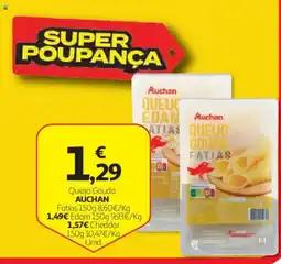 Auchan Queijo Gouda Auchan promoção