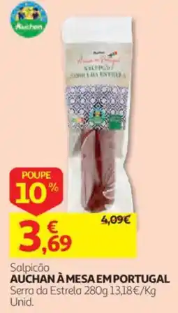 Auchan Salpicão Auchan À Mesa em Portugal promoção