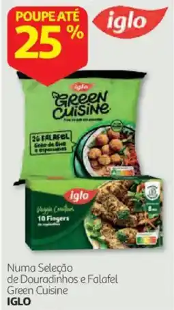 Auchan Douradinhos e Falafel Green Cuisine Iglo promoção