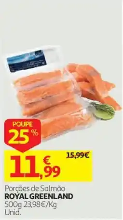 Auchan Porções de salmão royal greenland promoção