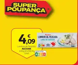 Auchan Lombos de Pescada Auchan promoção