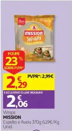 Auchan Wraps mission promoção
