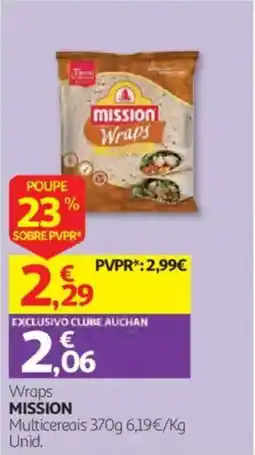 Auchan Wraps mission multicereais promoção