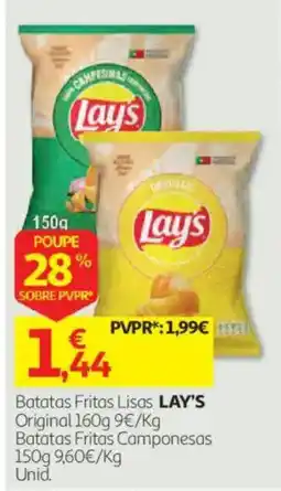 Auchan batatas fritas lisas lay's promoção