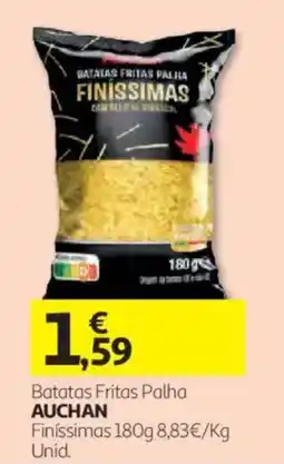 Auchan Batatas Fritas Palha Finíssimas promoção