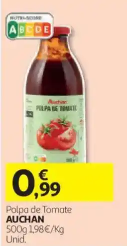 Auchan Polpa de tomate auchan promoção