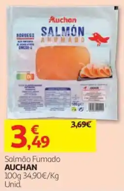 Auchan Salmão Fumado Auchan promoção