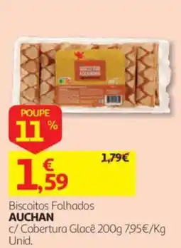 Auchan Biscoitos Folhados Auchan promoção