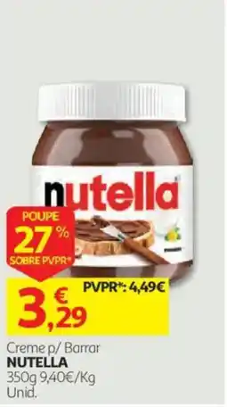 Auchan Creme p/ barrar nutella promoção