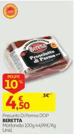 Auchan Presunto di parma dop beretta promoção