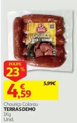 Auchan Chouriço Colorau Terras Demo promoção