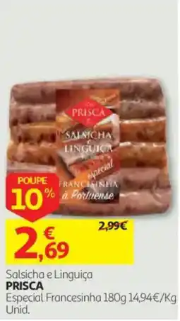 Auchan Salsicha e linguiça prisca promoção