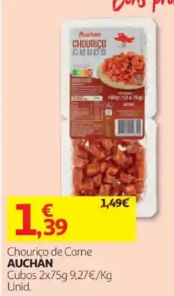 Auchan Chouriço de carne auchan promoção