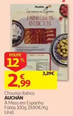 Auchan Chouriço Ibérico Auchan promoção