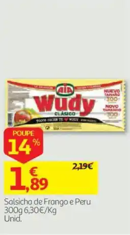 Auchan Salsicha de Frango e Peru promoção