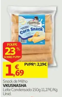 Auchan Snack de Milho Vkusnasha promoção